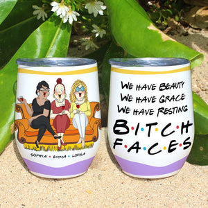 We Have Beauty, Besties Drinking Wine Tumbler Gift - Wine Tumbler - GoDuckee