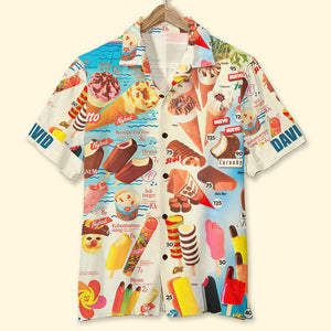 Personalized Ice Cream Hawaiian Shirt - GZ-HW-01NATI270623 - Hawaiian Shirts - GoDuckee