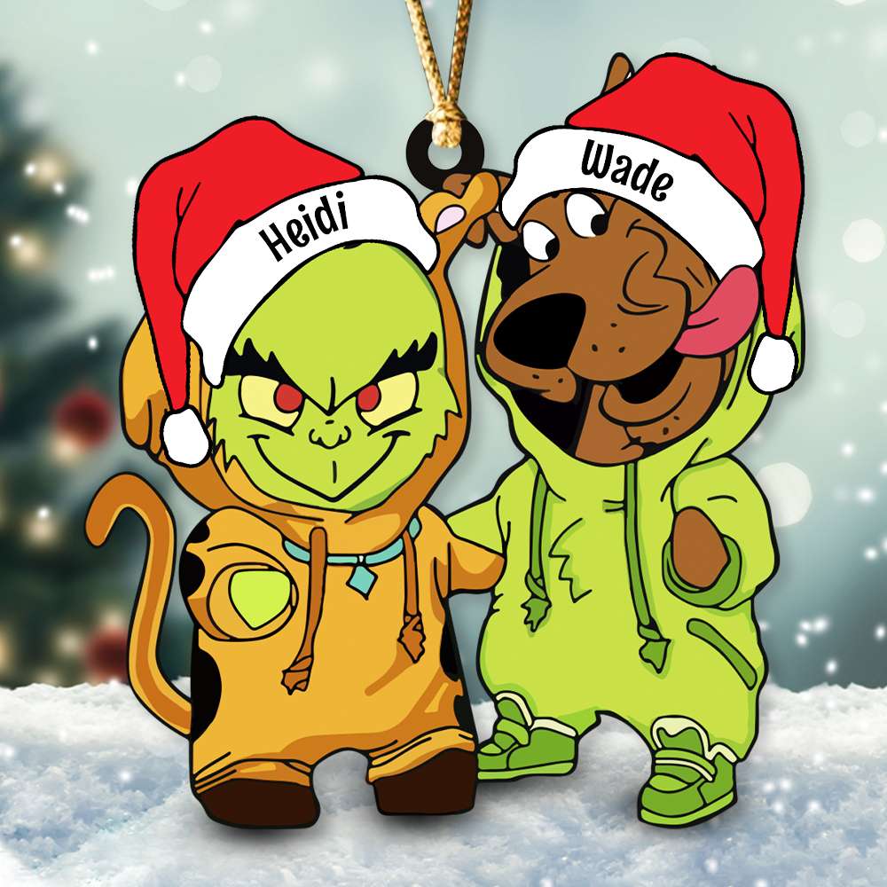 Santa Hat - Gifts For Friends, Couple 021ACDT031023 Personalized Acrylic Ornament, Christmas Gifts - Ornament - GoDuckee