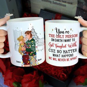 The only person on earth to get tangled with , Personalized White Mug for Couples , 01htti291123da - Coffee Mug - GoDuckee