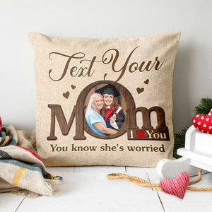 Call Your Mom/ Dad, Gift For Family, Personalized Pillow, Custom Photo Pillow 03HUTI261223 - Pillow - GoDuckee