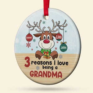 I Love Being A Grandma,Personalized Ornament, Christmas Gift For Grandma - Ornament - GoDuckee