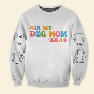 In My Dog Mom Era, Gift For Dog Lover, Personalized Shirt, Dog Lovers Shirt - AOP Products - GoDuckee