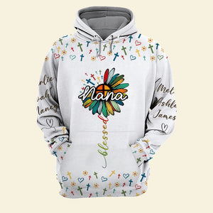 Personalized Gifts For Mom, Grandma Shirt Custom Name Kids 04ACTI050325 - AOP Products - GoDuckee