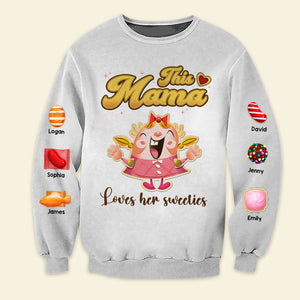 This Mama Love Her Sweeties, Gift For Family, Personalized Shirt, Candy Kids Shirt 05HTTI041023 - AOP Products - GoDuckee