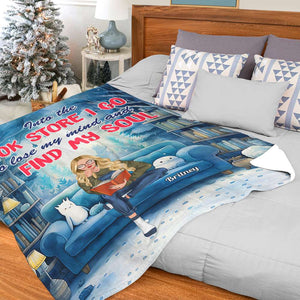 Lose My Mind And Find My Sould, Personalized Blanket, Gifts For Book Lover - Blanket - GoDuckee