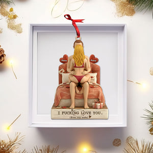 Naughty Couple Christmas Ornament - Personalized Gifts For Couple 01ohti221125 - Ornament - GoDuckee