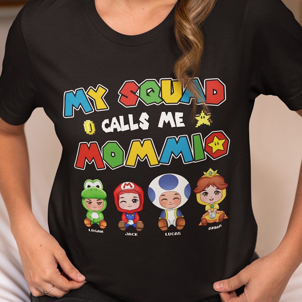 Personalized Gifts For Mother Shirt My Squad Calls Me Mommio 051HUTI240423 - Shirts - GoDuckee