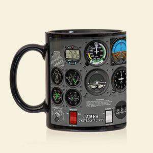 Personalized Aircraft Cockpit Mug, Gift For Airplane Lovers BLM-humix151223 - Coffee Mug - GoDuckee