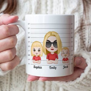 Nobody Test My Gangsta More Than, Gift For Mom, Personalized Mug, Mom And Kids Mug - Coffee Mug - GoDuckee