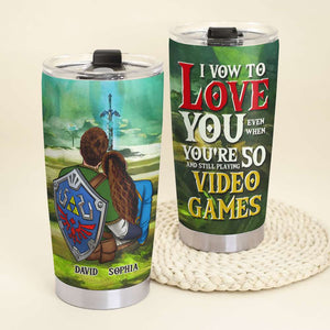 I Vow To Love You, Personalized Tumbler 05OHDT120723HH Gifts For Couple - Tumbler Cup - GoDuckee
