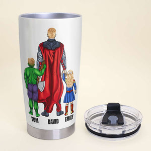 Gift For Hero Dad 01ACDT250523TM Personalized Family Daddy Tumbler - Tumbler Cup - GoDuckee