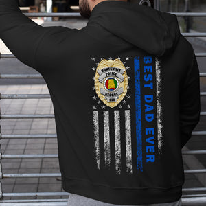Police Best Dad Ever Gift, Personalized Shirt Hoodie Sweatshirt 04ACDT060523 - Shirts - GoDuckee