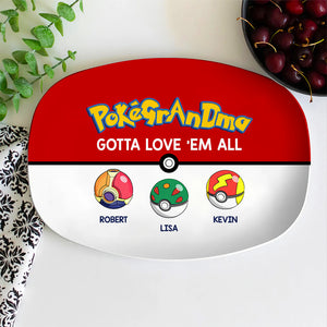 Gotta Love 'Em All Personalized Resin Plate, Gift For Family-2OHDT220623 - Resin Plate - GoDuckee