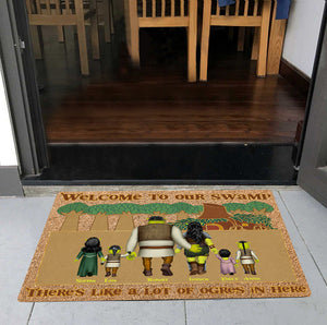Welcome To Our Swamp 02DNDT120623HH Personalized Family Doormat - Doormat - GoDuckee