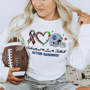 Personalized Gifts For American Football Lovers Autism Awareness Shirt 06huti210225 - Shirts - GoDuckee