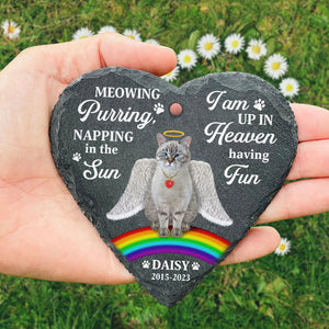 If Love Could Have Save You, Gift For Cat Lover, Personalized Memorial Stone, Heaven Cat Stone - Ornament - GoDuckee