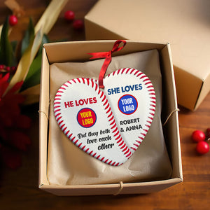 Personalized Gifts For Baseball Lover Ceramic Ornament 02HUTI091024 - Ornament - GoDuckee