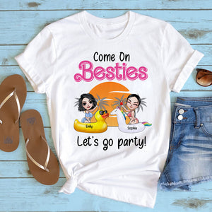 Come On Besties, Gift For Bestie, Personalized Shirt, Beach Friends Shirt, Summer Gift 03NATI130723HH - Shirts - GoDuckee
