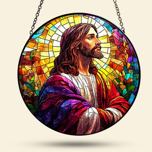 Personalized Gifts For Jesus Lover Stained Glass Easter Day 02xqti060125 - Ornament - GoDuckee