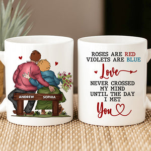 Personalized Gifts For Couple Coffee Mug Rose Are Red Violets Are Blue 06DTDT010324 - Coffee Mugs - GoDuckee
