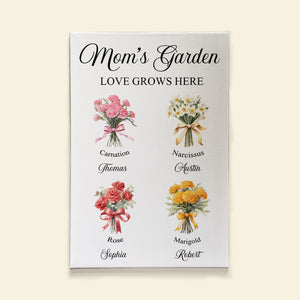 Personalized Gifts For Mom Canvas Print Mom's Garden 04acti121224 - Poster & Canvas - GoDuckee