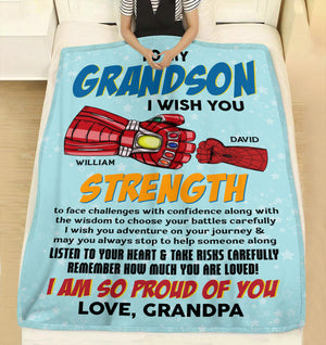 I'm So Proud Of You 05DTDT270723HA Personalized Blanket, Gifts For Grandparent - Blanket - GoDuckee