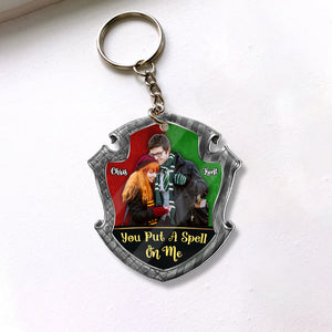 You Put A Spell On Me, Personalized Keychain, Best Gift Photo Couple 08HUDT231223 - Keychains - GoDuckee