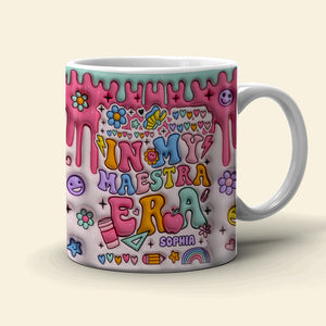 In My Maestra Era, Personalized Coffee Mug, Christmas Gifts For Teacher - Coffee Mug - GoDuckee