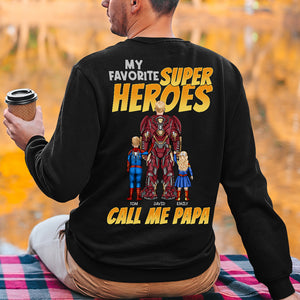 Call Me Super Papa 03ACDT170523TM Personalized Family Shirt Sweatshirt Hoodie, Happy Father's Day Gift - Shirts - GoDuckee