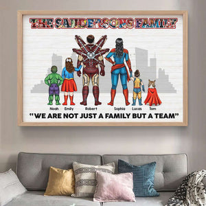 We're Not Just A Family But A Team, Gift For Family, Personalized Poster, Super Family Canvas 01OHTI071223TM - Poster & Canvas - GoDuckee