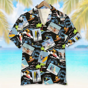 Custom Surfing Photo Hawaiian Shirt, Summer Gift For Surfing Lovers - Hawaiian Shirts - GoDuckee