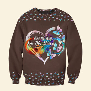 Personalized Gifts For Mom 3D Shirt Butterfly Kids Heart 03ACTI050325 - AOP Products - GoDuckee