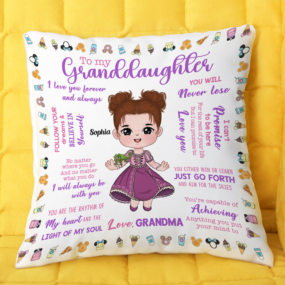 To My Grandkid, Gift For Grandkids, Personalized Square Pillow, Prince And Princess Kid Pillow 01HTTI170823HA - Pillow - GoDuckee