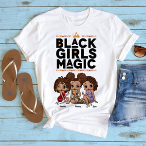 Black Girl Magic 02HTDT100823HH Personalized Shirt, Gifts For Sister - Shirts - GoDuckee