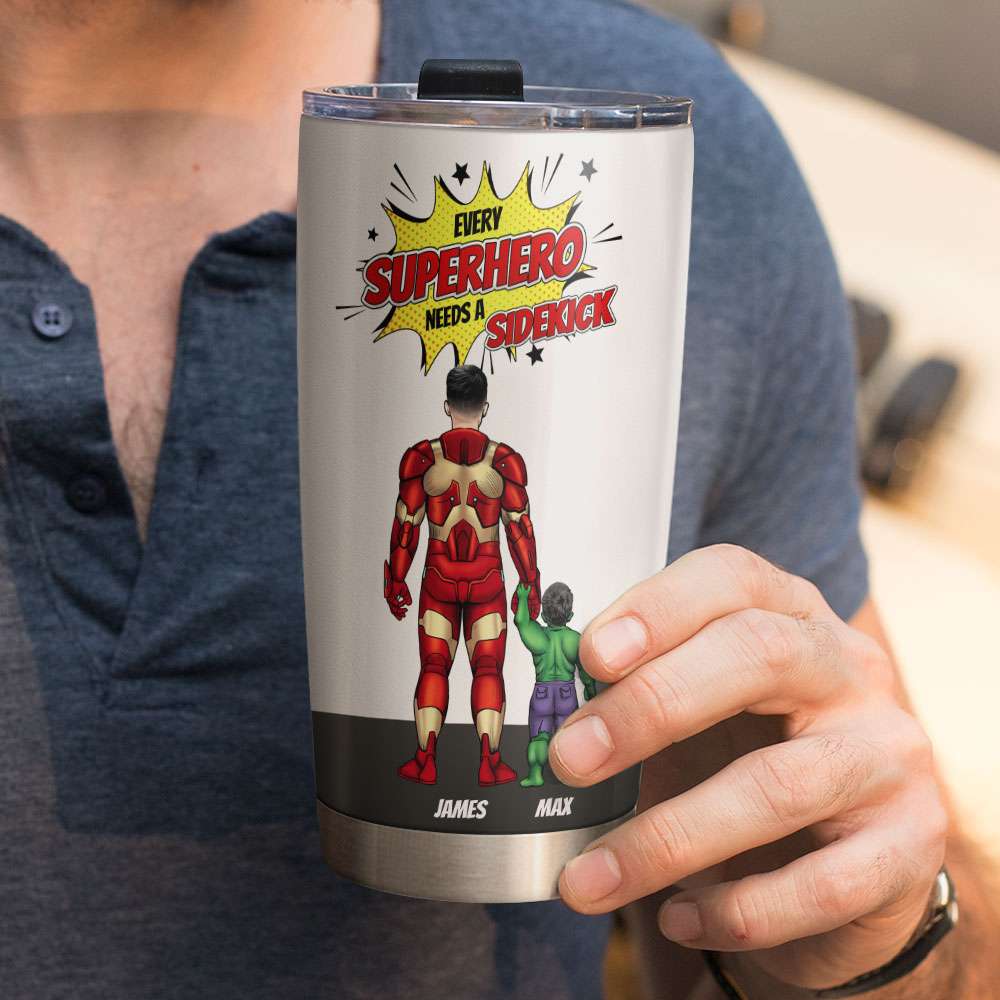 Power Family Dad 03ACTI020523TM Gift For Father's Day, Personalized Tumbler - Tumbler Cup - GoDuckee
