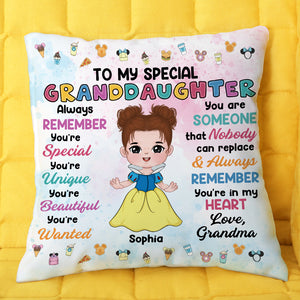 To My Special Daughter, Gift For Kids, Personalized Pillow, Princess Kid Pillow 05HTTI110823HA - Pillow - GoDuckee