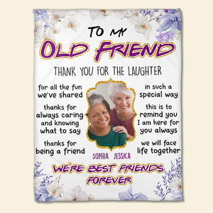 We're Best Friends Forever, Personalized Blanket, Gifts For Friend 02ACDT200623 - Blanket - GoDuckee