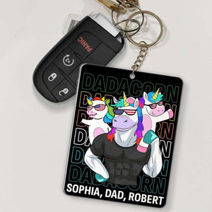 Dadacorn Family Gift 03DNDT090623 Personalized Family Keychain Gift - Keychains - GoDuckee