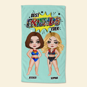 Best Friend Ever, Personalized Beach Towel, Gifts For Best Friend 03OHDT170723PA - Beach Towel - GoDuckee
