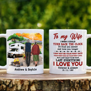 Universary Couple Camping, Personalized Couple Coffee Mug - Coffee Mug - GoDuckee