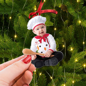 Custom Photo Christmas Gifts For Babies Ornament 02huti090924 - Ornament - GoDuckee