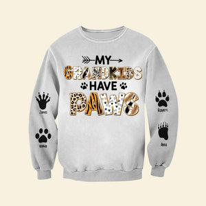 Personalized Gifts For Grandparents Shirt My Grandkids Have Paws - 2D Shirts - GoDuckee