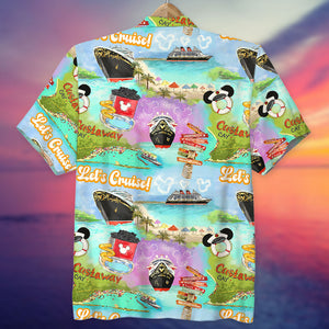 Cruise Couple Personalized Hawaiian Shirt - Summer Gift For Couple GZ-HW-05HUTI060723 - Hawaiian Shirts - GoDuckee