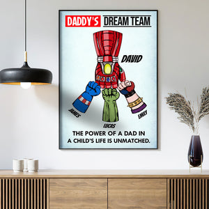 Daddy Team Personalized Canvas Print -06QHTI230523HA - Poster & Canvas - GoDuckee