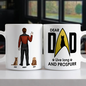 Dear Dad Live Long And Prospurr 06HTTI170523HH Personalized Mug - Coffee Mug - GoDuckee