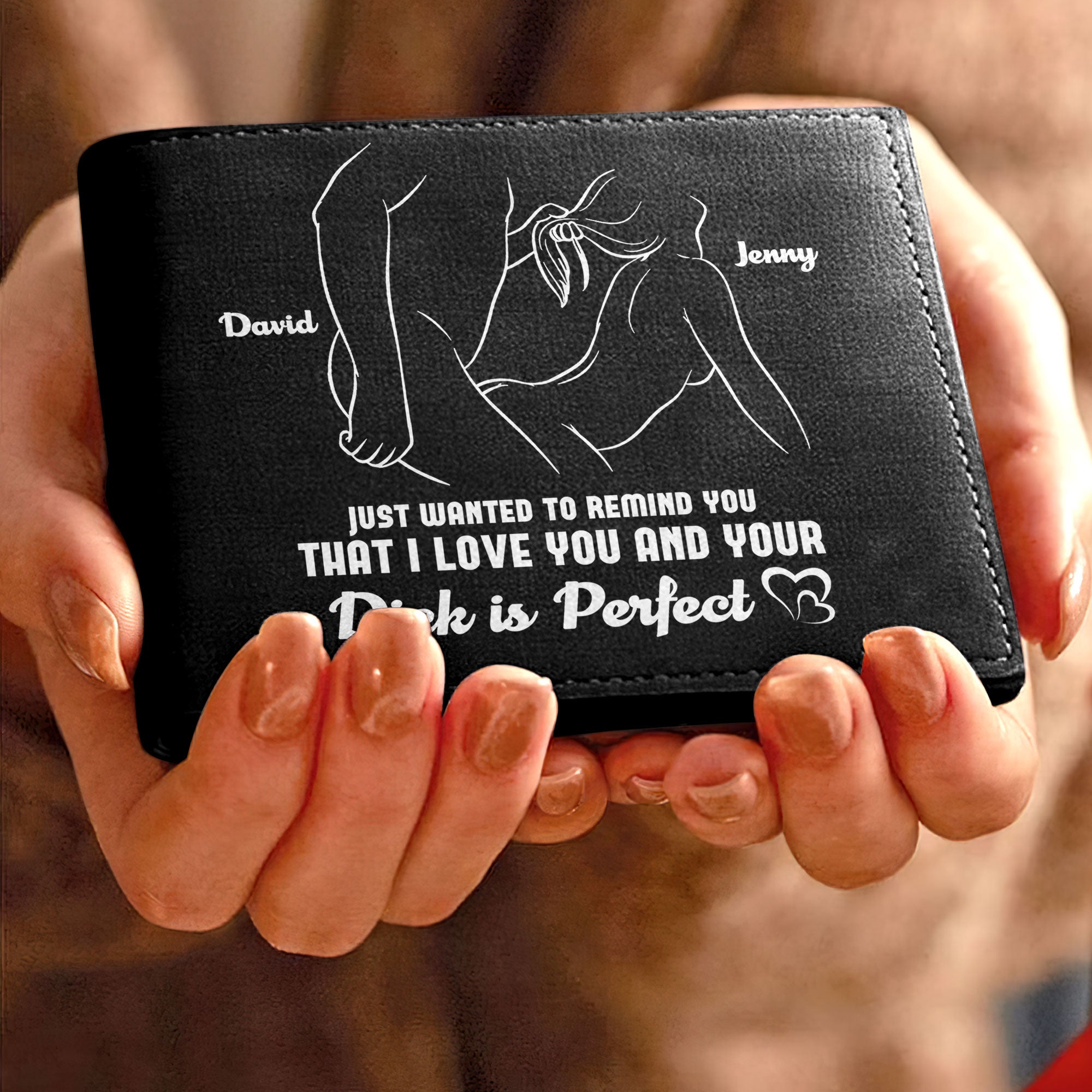 Personalized Gifts For Couple PU Leather Wallet 03OHTI270524 - PU Leather Wallet - GoDuckee