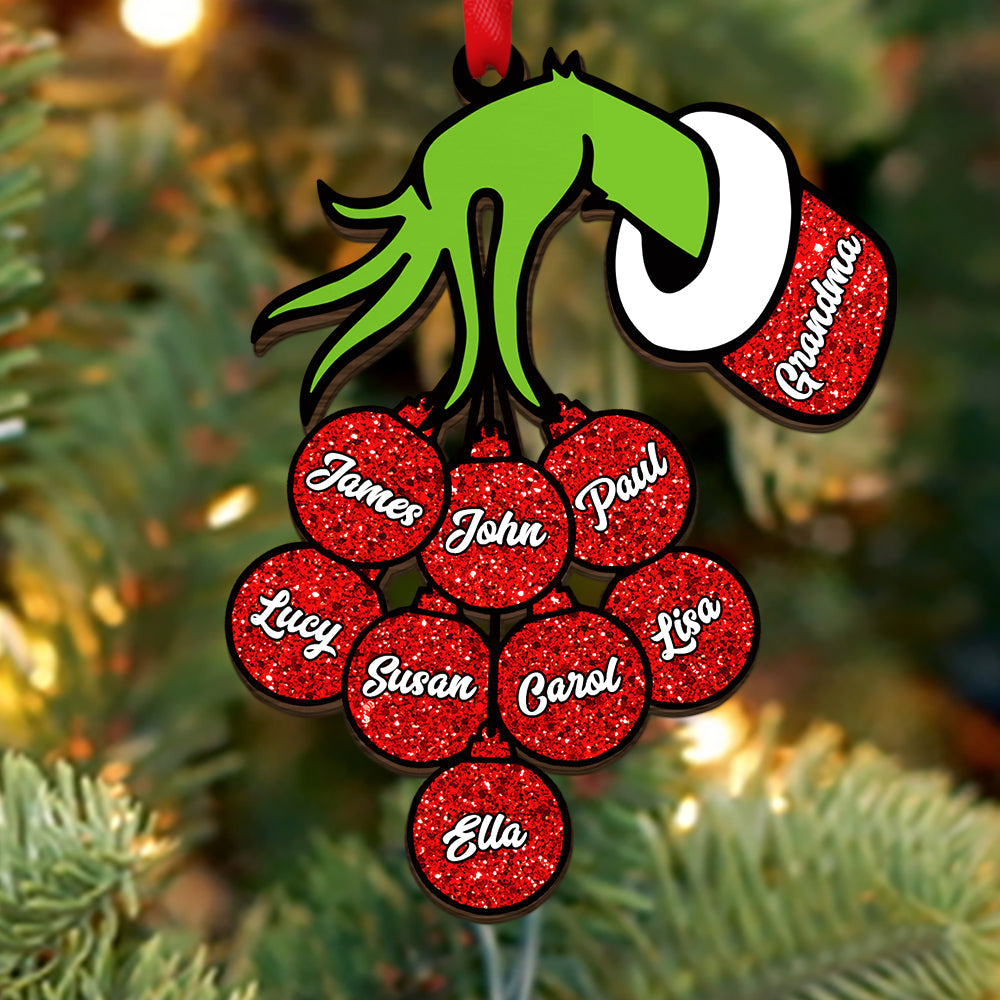 Christmas Gift For Family 04HUDT250823 Personalized Wood Ornament - Ornament - GoDuckee
