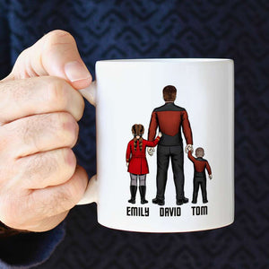 Happy Father's Day Gift Mug 05HUDT110523HH Personalized Dad And Children Mug - Coffee Mug - GoDuckee