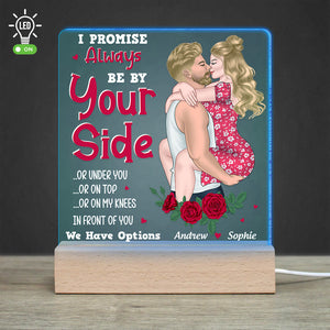 I Promise Always Be By Your Side, Personalized 3D Led Light, Gifts For Him, Gift For Her 01ACDT130723TM - Led Night Light - GoDuckee